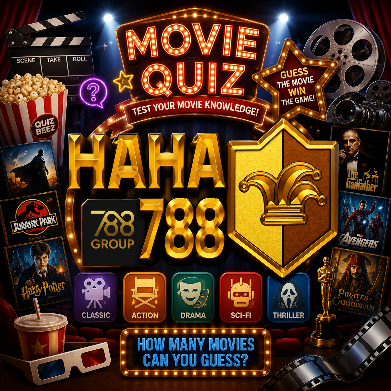 HAHA788 x QuizBeez | Movie Quiz Online – Tebak Film, Karakter, dan Trivia Bioskop Paling Seru 2026